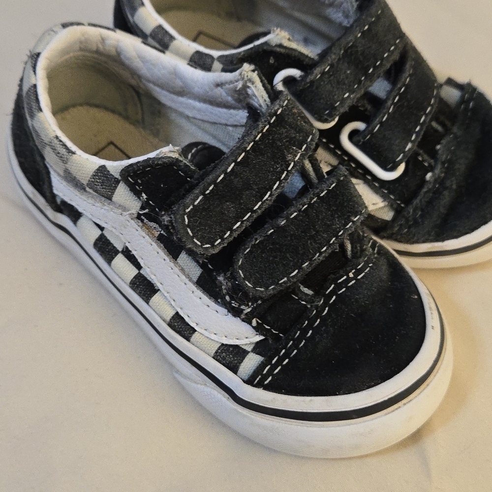 Vans Black and White Checkerboard Sneakers